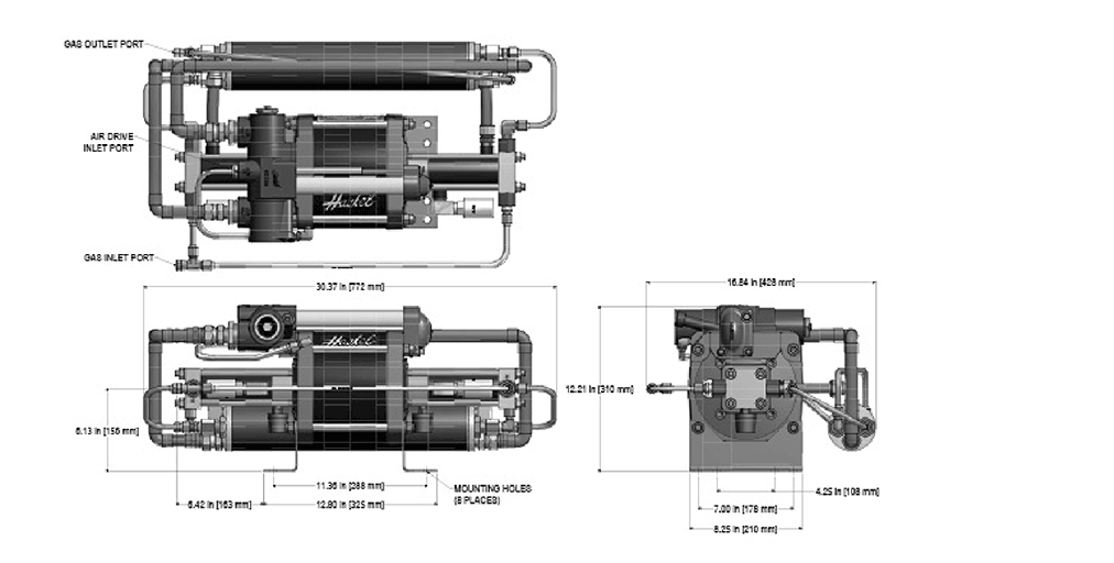 Газовый бустер модели 8AGD-14