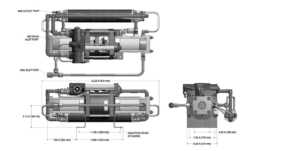 Газовый бустер модели 8AGD-5