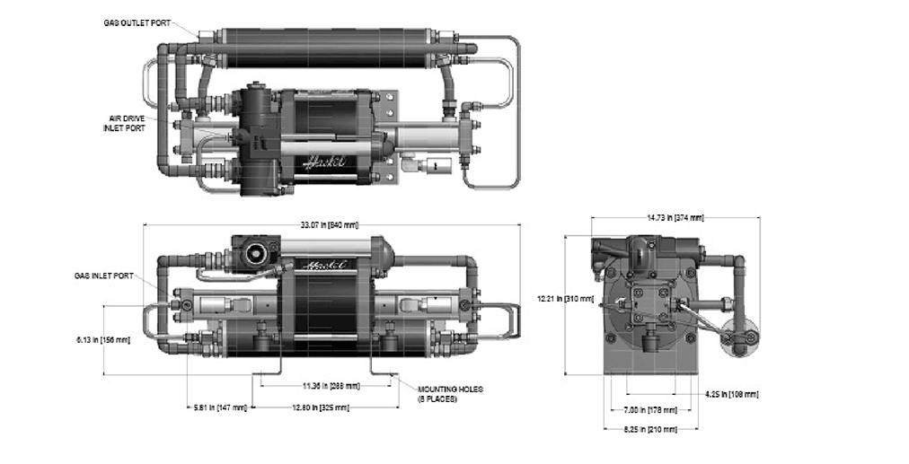 Газовый бустер модели 8AGT-30/60